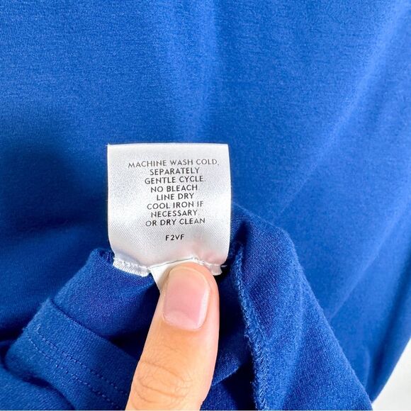 Eileen Fisher Women’s Size Medium Royal Blue Tank Top Rayon Lycra Blend - Picture 4 of 7